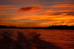 Sonnenuntergang auf dem Rhein